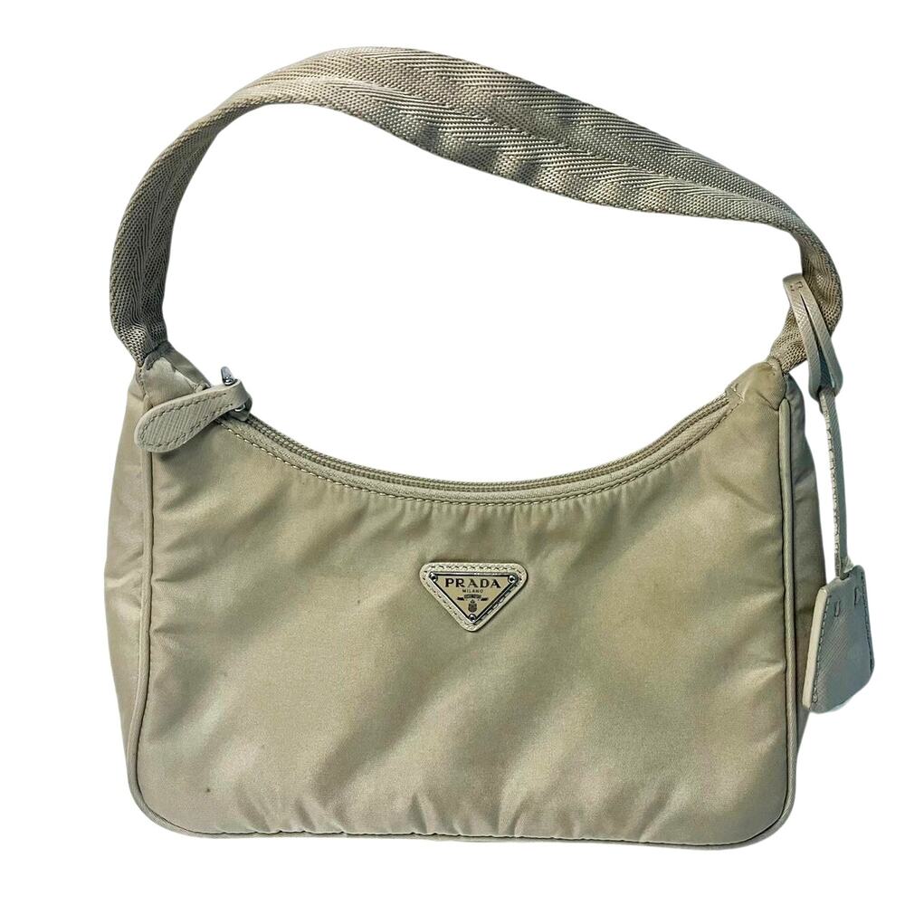 Prada  Re-Nylon Saffiano Mini Re-Edition 2000 Bag Deserto